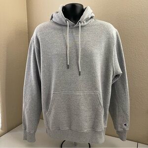 CHAMPION Fleece Hoodie Mens M Grey EUC